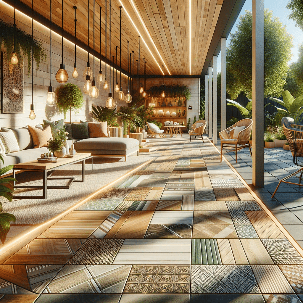 Terraza moderna con suelos innovadores y mobiliario elegante | Everdeck