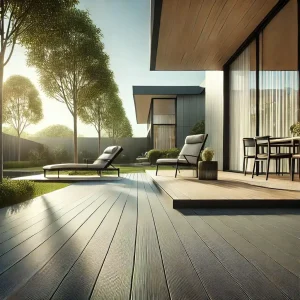 Deck moderno de composite con muebles elegantes | Everdeck