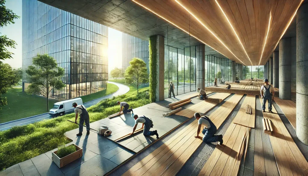 InstalaciÃ³n de pisos ecolÃ³gicos en construcciÃ³n | Everdeck